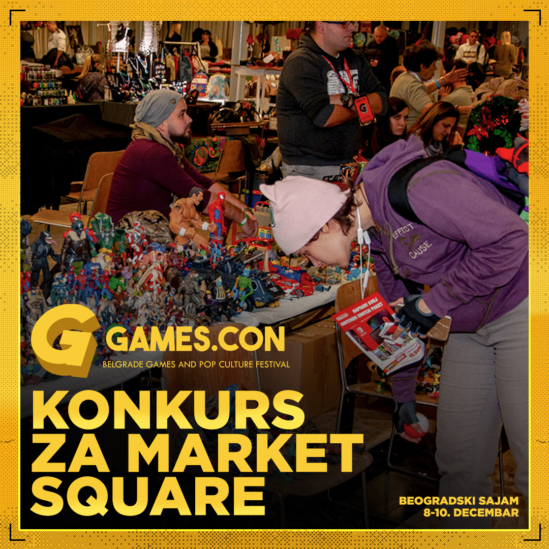 KONKURS ZA GAMES.CON MARKET SQUARE JE OTVOREN! KONKURS ZA GAMES.CON MARKET SQUARE JE OTVOREN!