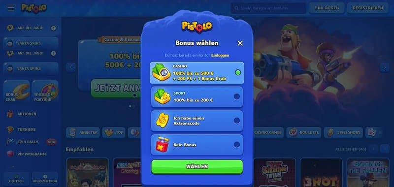 Scopri il Mondo dei Giochi d'Azzardo con Pistolo Casino Italia Online