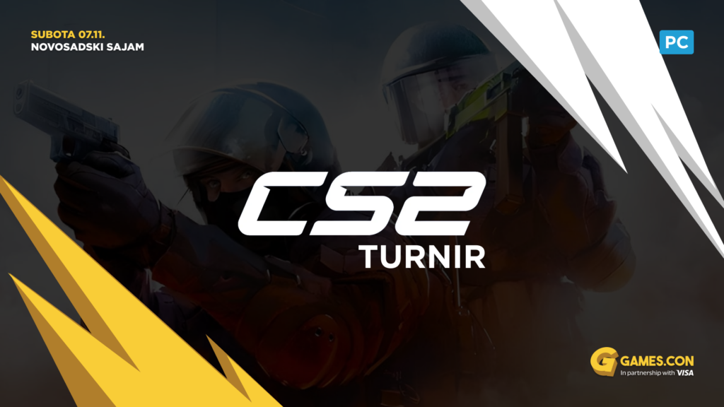 Counter-Strike 2 tournament at Games.con 2026, Saturday 7 November, Novi Sad Fair, PC