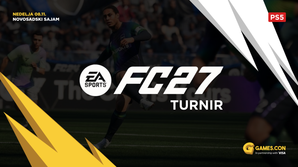 EA Sports FC 27 tournament at Games.con 2026, Sunday 8 November, Novi Sad Fair, PlayStation 5