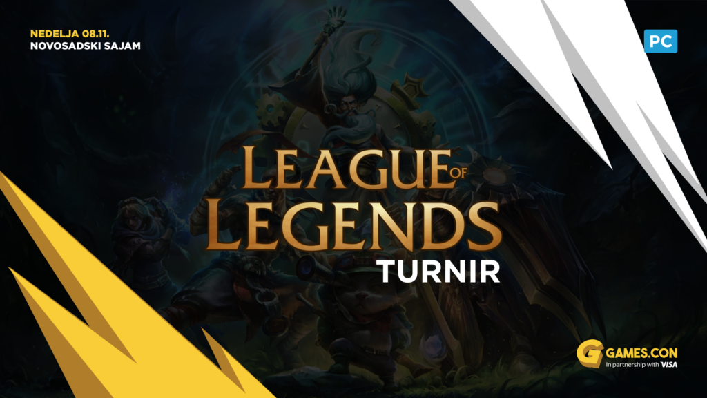 League of Legends tournament at Games.con 2026, Sunday 8 November, Novi Sad Fair, PC