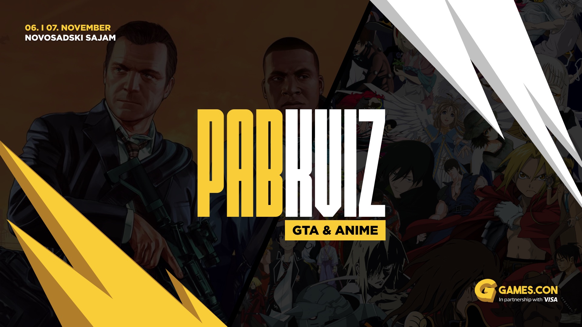 Pabkviz.ns na Games.con-u i ove godine: Proverite svoje Anime i Gaming znanje!