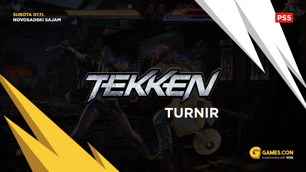 Tekken tournament at Games.con 2026, Saturday 7 November, Novi Sad Fair, PlayStation 5